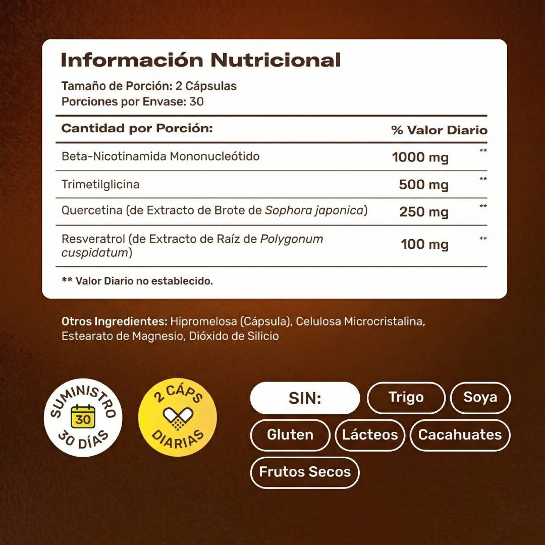 NMN+ Revive™ NAD Suplemento Anti-Edad