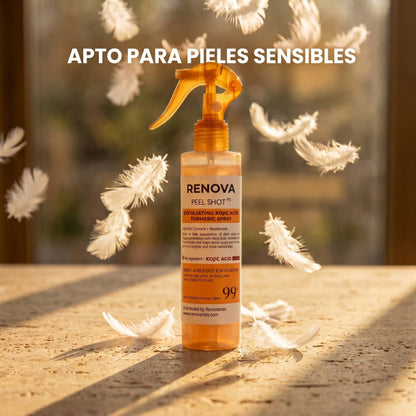 RENOVA | Spray Exfoliante Corporal - Cúrcuma + Ácido Kójico