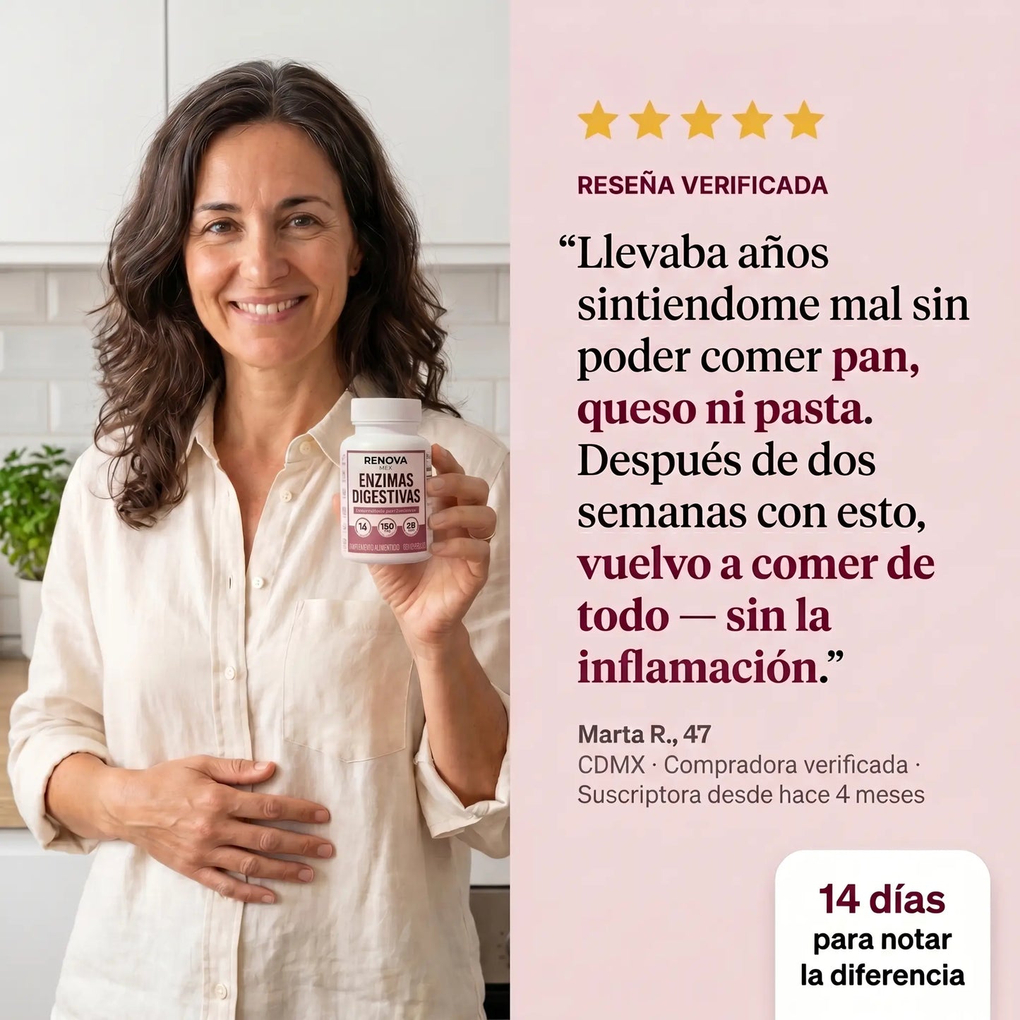 RENOVA Digest™ Líbrate De La Inflamación, Los Antojos Y Come Sin Culpa